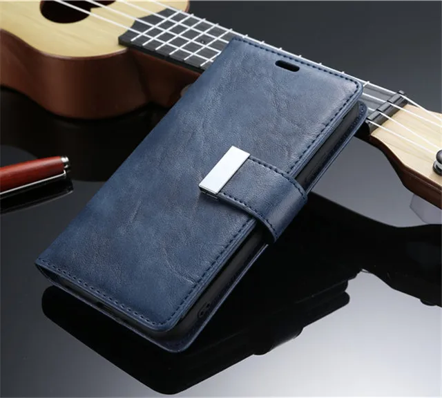 Blue Кожаный чехол-бумажник Tikitaka для iPhone 8, 8 Plus, X, XS, Max, 6, 6 S, Твердый чехол с откидной крышкой для iPhone 7, 7 Plus, XR, XS, 6 Plus - Цвет: Blue