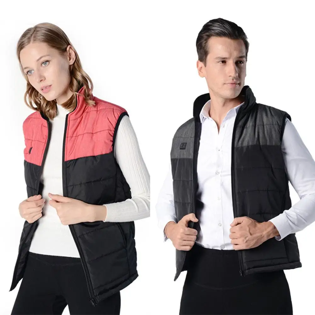 

ntelligent Heated Vest USB Rechargeable Battery Electric Warm three-level Adjustable washable Heating Vest for Hiking Camping