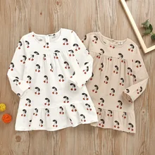 Новое осеннее платье для девочек; детское платье с длинными рукавами в Корейском стиле; модное платье принцессы; хлопковое бальное платье принцессы жасмин