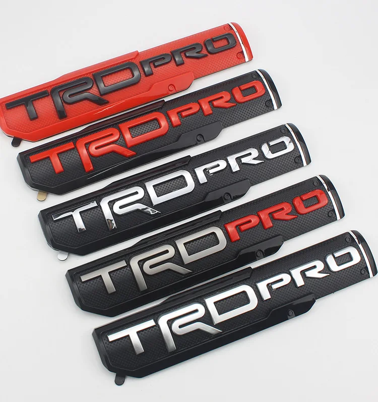 Подходит для гладких Toyota TRD Pro наклейки на бампер автомобиля Doot боковая этикетка Северная Америка гладкая Sequoia Автомобильный логотип ABS маркировка