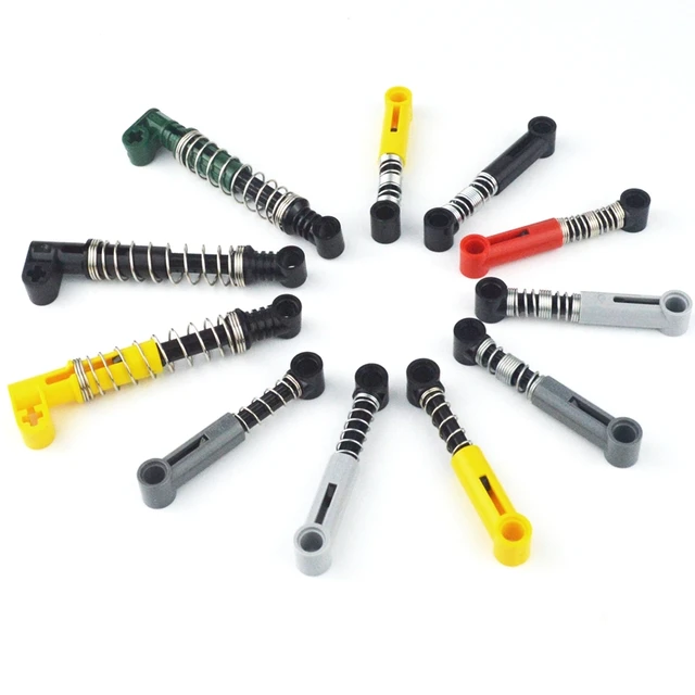 18404 Spring Soft hard Technical MOC Parts Building Blocks Self-Locking Bricks Shock Absorber Accessories Spring 76138 76537 1