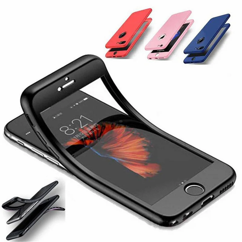 Чехол с полным покрытием для iPhone XR XS MAX X 8 7 6 6S Plus силиконовый | Мобильные телефоны и