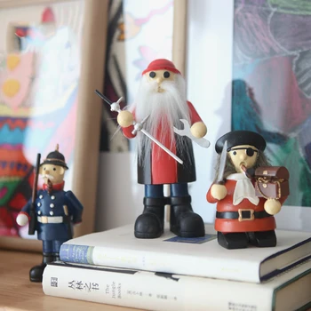 

Nordic Heroes In The Town Of Bergen Self Defense Captain Pirate Sailor Statue Home Decor Crafts Room Objects Resin Figurines