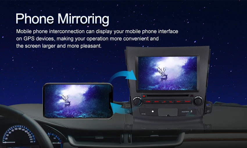 " ips Android 9 Carplay для Mitsubishi Outlander peugeot 4007 Citroen C-Cross автоматическое радио GPS Navi WiFi DSP аудио DVD плеер