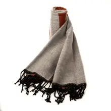 Women Scarf Spring Autumn  Tassels Thin Lady Shawls Cashmere Like Acrylic Muslim Scarves Wraps Stoles