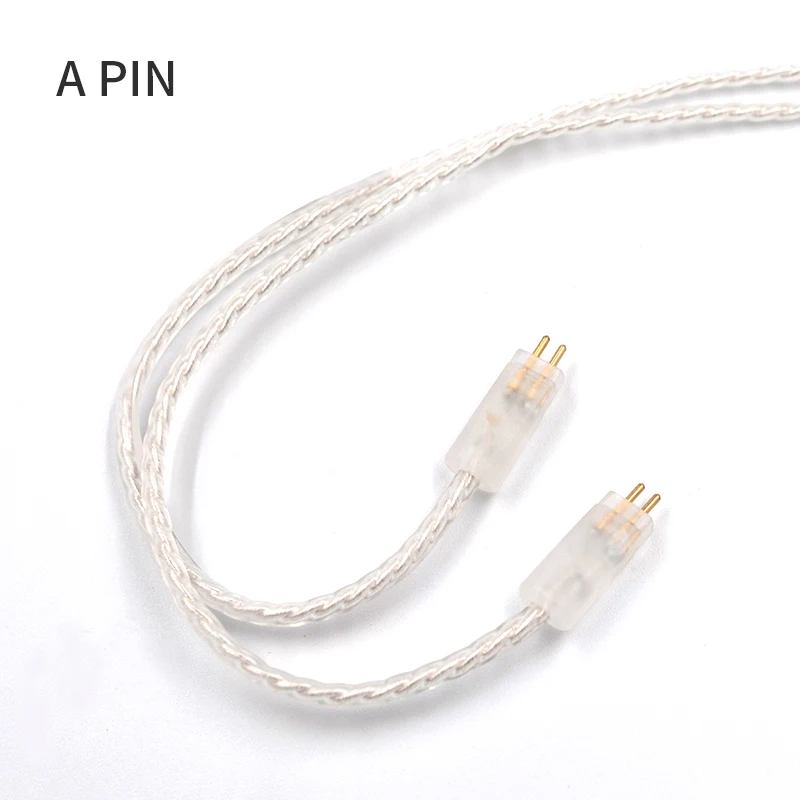  KZ Silver plated upgrade cable Earphones wire for lightning interface for iphone For ZS10 ZSN ZSN P
