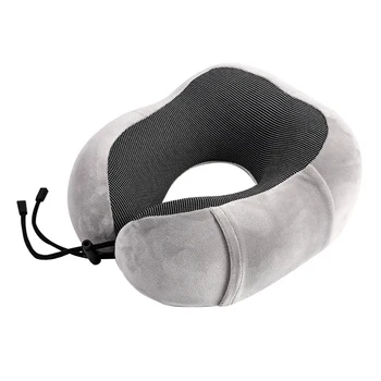 

Neck Pillow Protective Soft Healthcare Office Car Bedding Cushion Magnetic Cloth Support Solid U Shape Memory Foam Home
