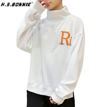 

Hoodies Men 2019 Autumn New Top Tees Casual Hip Hop Streetwear Popular Simple Fashion Long Sleeve Sweatshirt