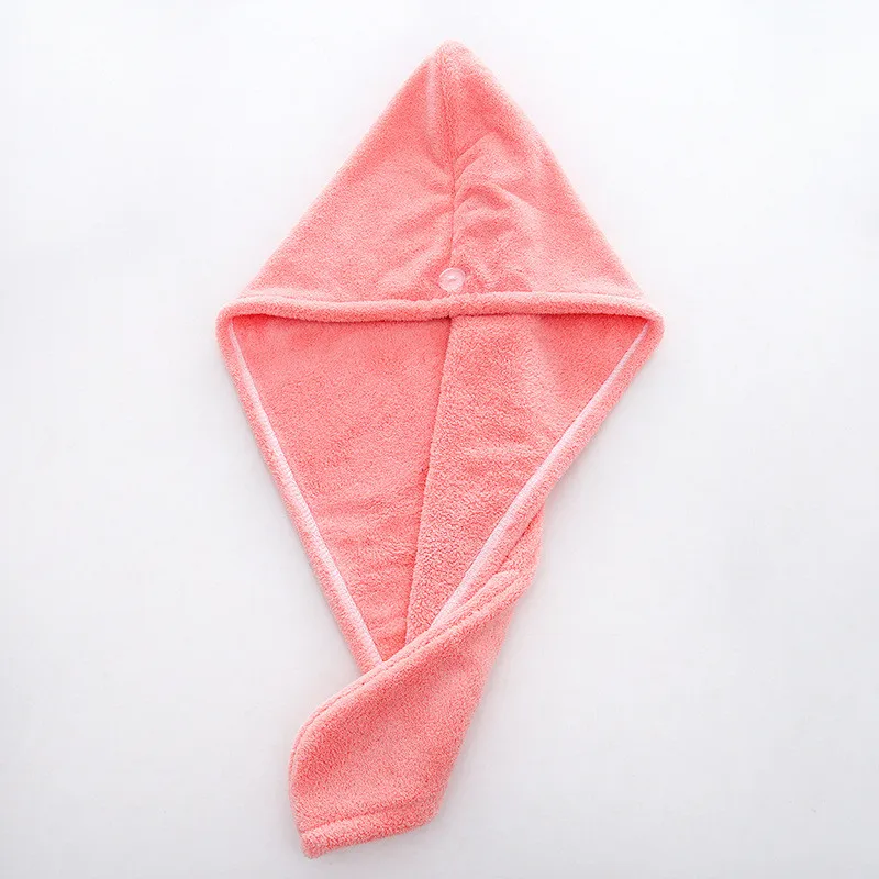 Женская ванная комната супер абсорбент быстросохнущее плотное микрофибровое банное полотенце для волос сухая шапочка салонное полотенце быстросохнущее Полотенце Для Волос - Цвет: pink