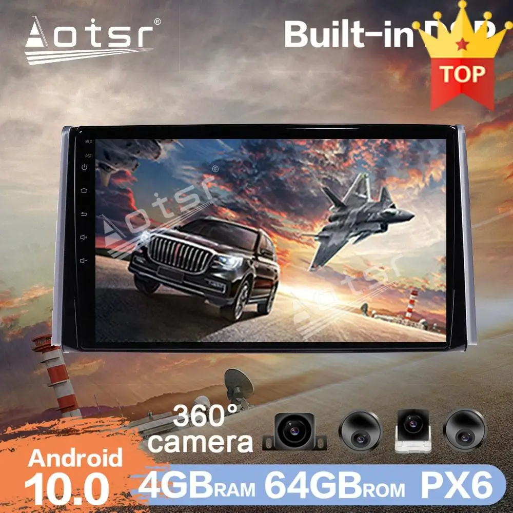 Автомобильный мультимедийный плеер на Android 10 0 панорамная камера 360 для Toyota RAV4 XA50