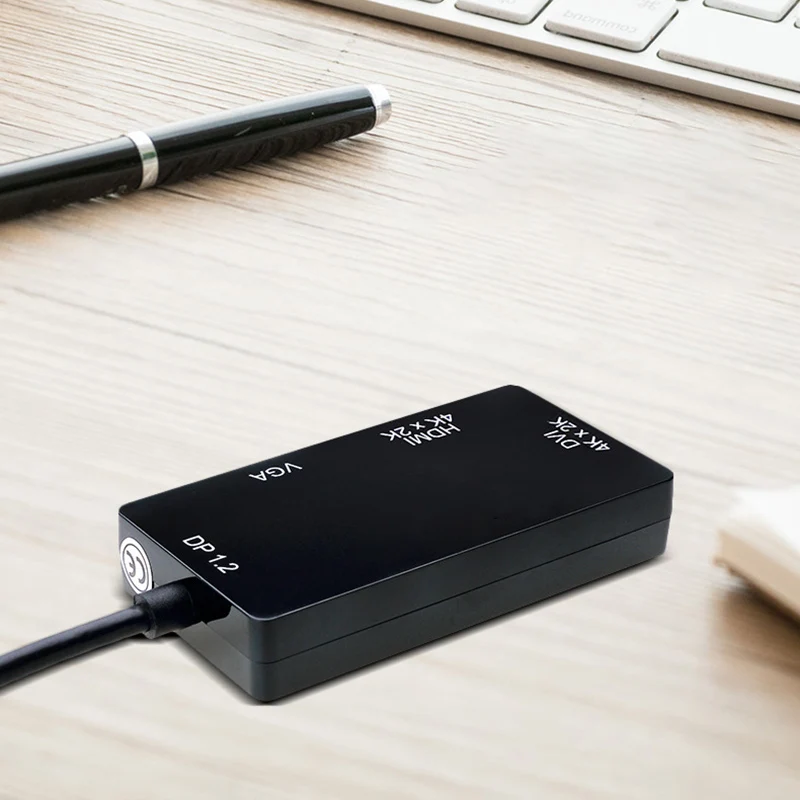 DP 1,2 V постоянного тока до DVI VGA HDMI 4K адаптер 3-в-1 Многофункциональный переходник для компьютера ПК проектор XR649