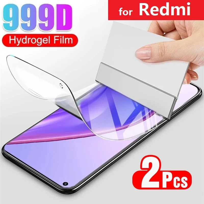 2pcs Screen Protector Hydrogel Film for Xiaomi Mi 11 10 10T 9T Pro Redmi Note 9 8 9S 8T (Not Glass) Foil | Мобильные телефоны и
