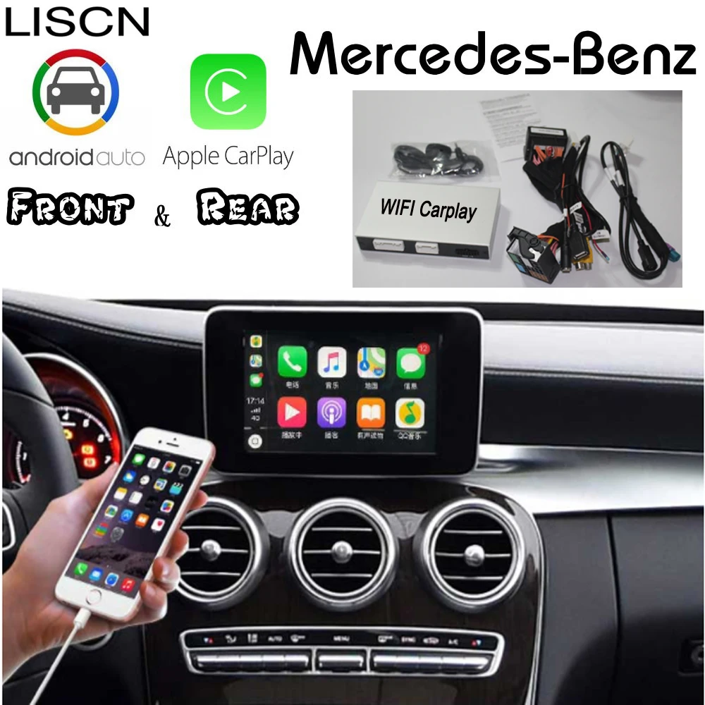 Для Mercedes Benz MB W177 W164 W463 NTG 2009~ Carplay задняя камера Android Авто адаптер Интерфейс экран улучшение