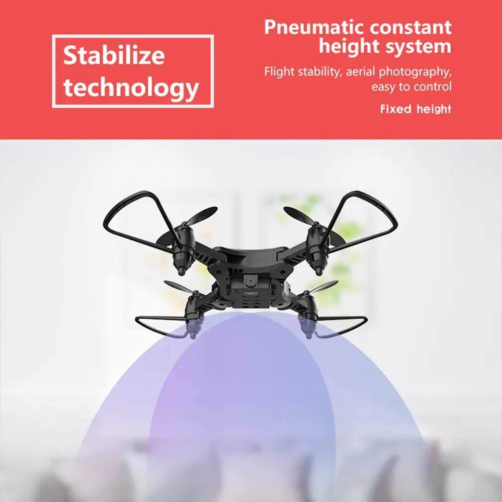 Мини-Дрон Квадрокоптер с камерой 4K HD складные дроны один ключ возврат FPV Follow Me RC вертолет Квадрокоптер игрушки - Цвет: 4K 3B Black