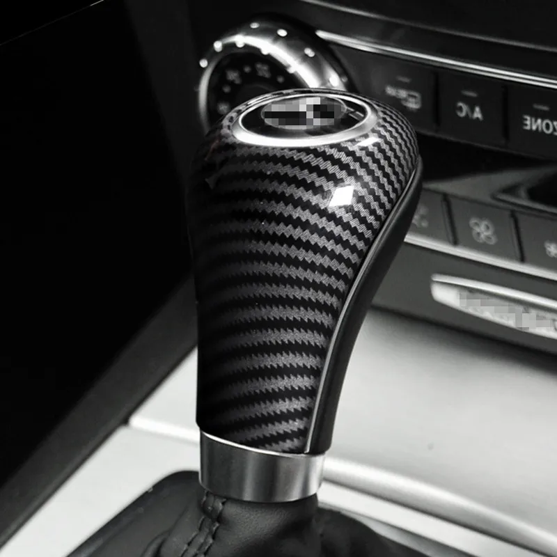 Carbon-Fiber-Stripe-Gear-Shift-Handle-Sleeve-Cover-Trim-For-Mercedes-Benz-X204-W204-W212-GLK (4)