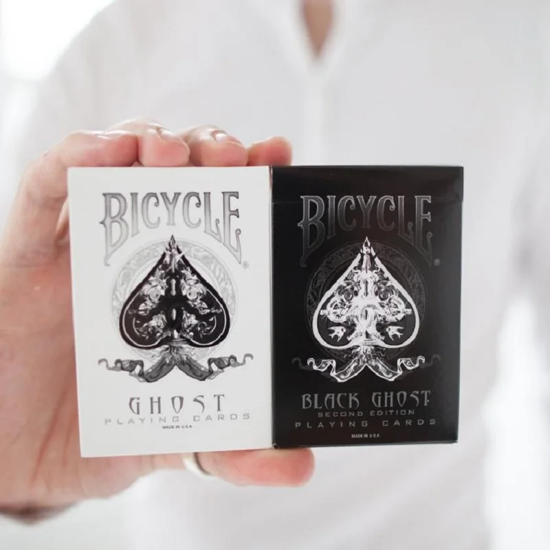 2-PCS-Black-White-Ghost-Bicycle-Playing-Cards-Classic-Second-Edition-Ellusionist-Poker-Playing-Card-Deck