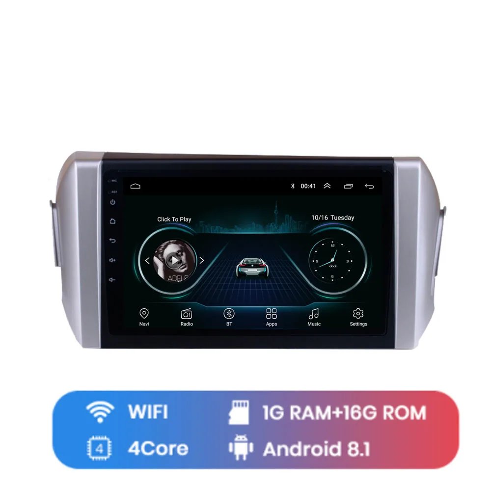 Right Driving " 4G LTE Android 8,1 Fit TOYOTA INNOVA-мультимедийный стерео автомобильный dvd-плеер навигация gps радио - Цвет: Right Driving