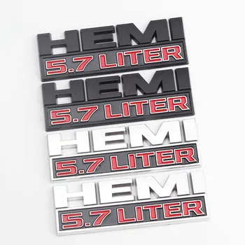 

1 PCS 3D ABS HEMI 5.7 LITER Emblem Decals Badge Car Stickers for RAM 1500 2500 3500 Jeep Dodge Car Accessories Car Styling