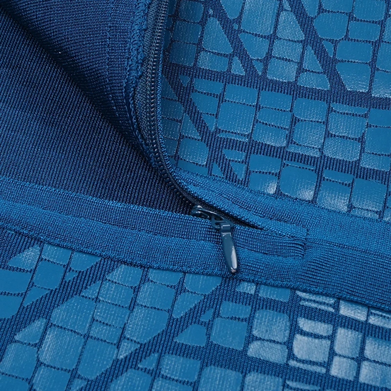 VC горячая распродажа Горячая должна быть шикарный глубокий Vneck геометрический узор масло печать для женщин праздничное платье-повязка знаменитости