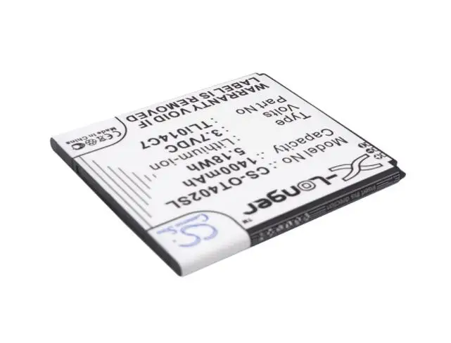 Cameron sino 1400 мА/ч, Батарея для ALCATEL One Touch Pixi First OT-4024 OT-4024D OT-4024X TLi014C7 мобильный, смартфон, Батарея