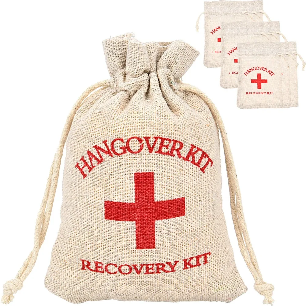 5Pcs Hangover Kit Bags Wedding Decor Gifts for Guests First Aid Kit Bag Gifts Packing Christmas Gift Bags Hen Party Supplies (3)