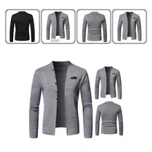 

Chic Cardigan Sweater Breathable Comfy Men Sweater Knitting Cardigan Men Cardigan Sweater Coat