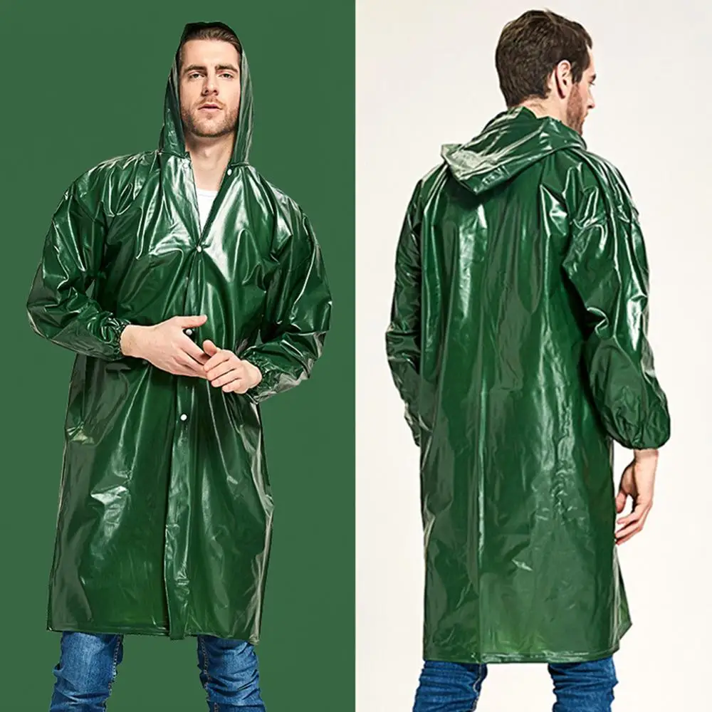 

Adults Rain Poncho men Waterproof Hooded Raincoat Jacket Lightweight Reusable for Fishing Cycling Hiking Outdoor Activities
