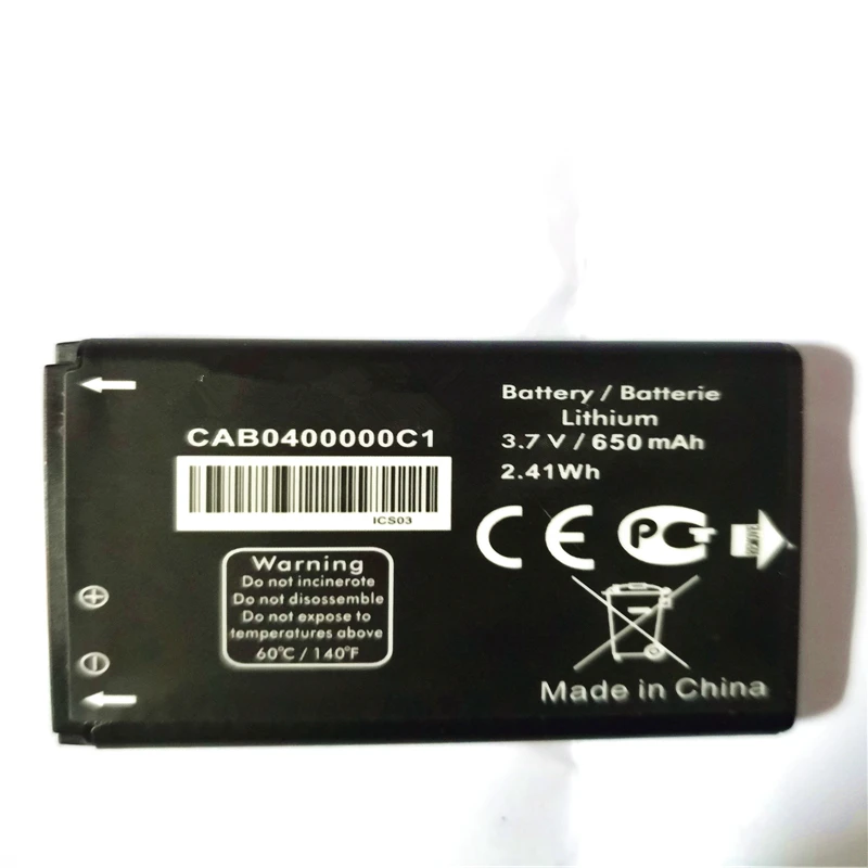 CAB22B0000C1/ CAB0400000C1 батарея для ALCATEL Работает с любым оператором OT-2010 OT-2010D OT-2010X OT-2012D