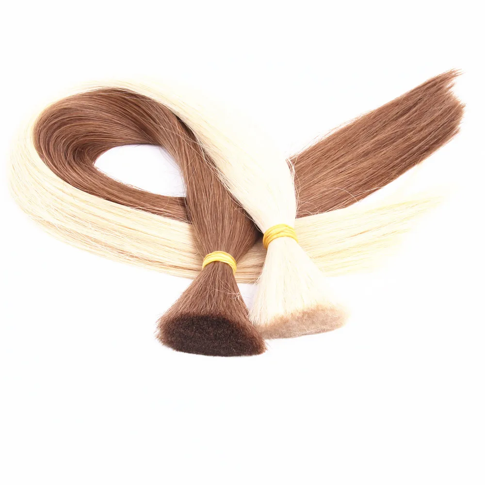 Human Hair Bulk Straight Remy Hair Natural Long Lenth