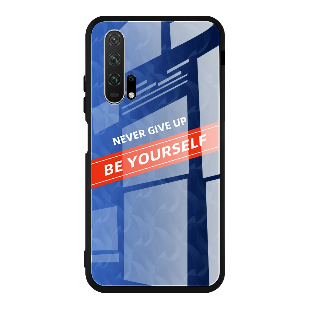 CP-02 Для huawei Honor 9X 9X PRO HONOR 20 HONOR 20 PRO HONOR 10 LITE P smart никогда не откажитесь от слова вдохновленного закаленного стекла - Цвет: CP-02
