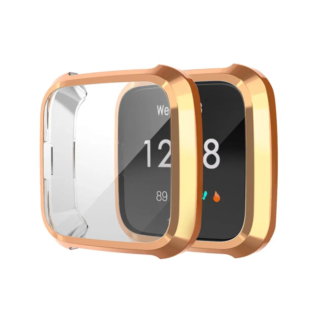 Защитный чехол для часов Fitbit Versa Lite с силиконовым покрытием резиновый чехол с защитой от падения термополиуретановый тонкий защитный чехол - Цвет: 4