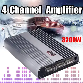 

3200W 12V 4 Channel Home Amplifier Speaker Aluminum Alloy Vehicle Stereo Bass Amp Auto Audio Power Speakers