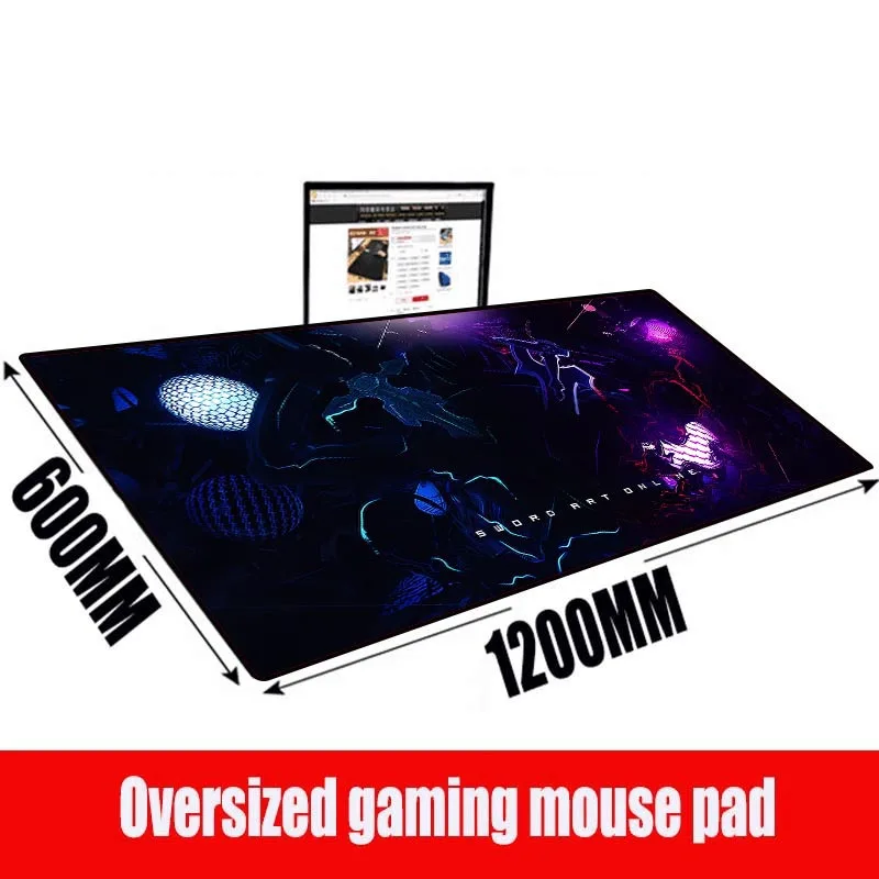MRGBEST 1200X600X3MM аниме SAO Sword Art Online коврик для мыши игровой Xxl скоростная клавиатура