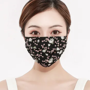 

Activated Carbon Pm2.5 Face Mouth Mask Cover Fashion Print Haze Dustproof Washable Reusable Women Men Mouth Masks Mascarilla