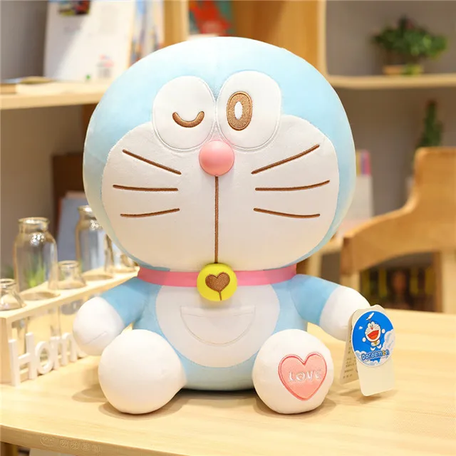 Горячая аниме 23-48 см подставка Doraemon плюшевые игрушки милый Кот кукла мягкие животные Подушка Детские игрушки для детей Подарки фигурка Doraemon - Цвет: 3