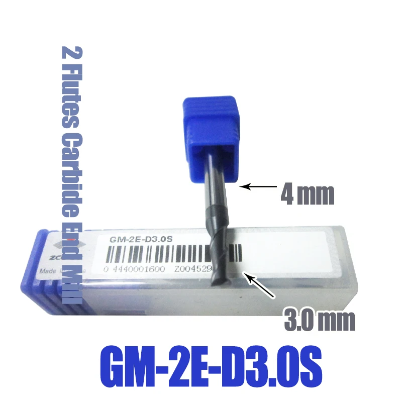 

Концевая фреза ZCC GM-2E-D3.0S, 3 мм, 10 шт.