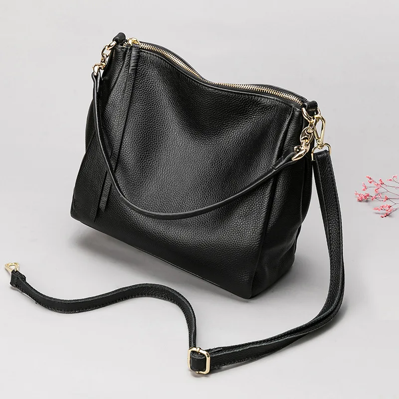 

Leather Handbag Large-capacity Shoulder Bag Fashion Messenger Bag Simple Atmosphere Handbag
