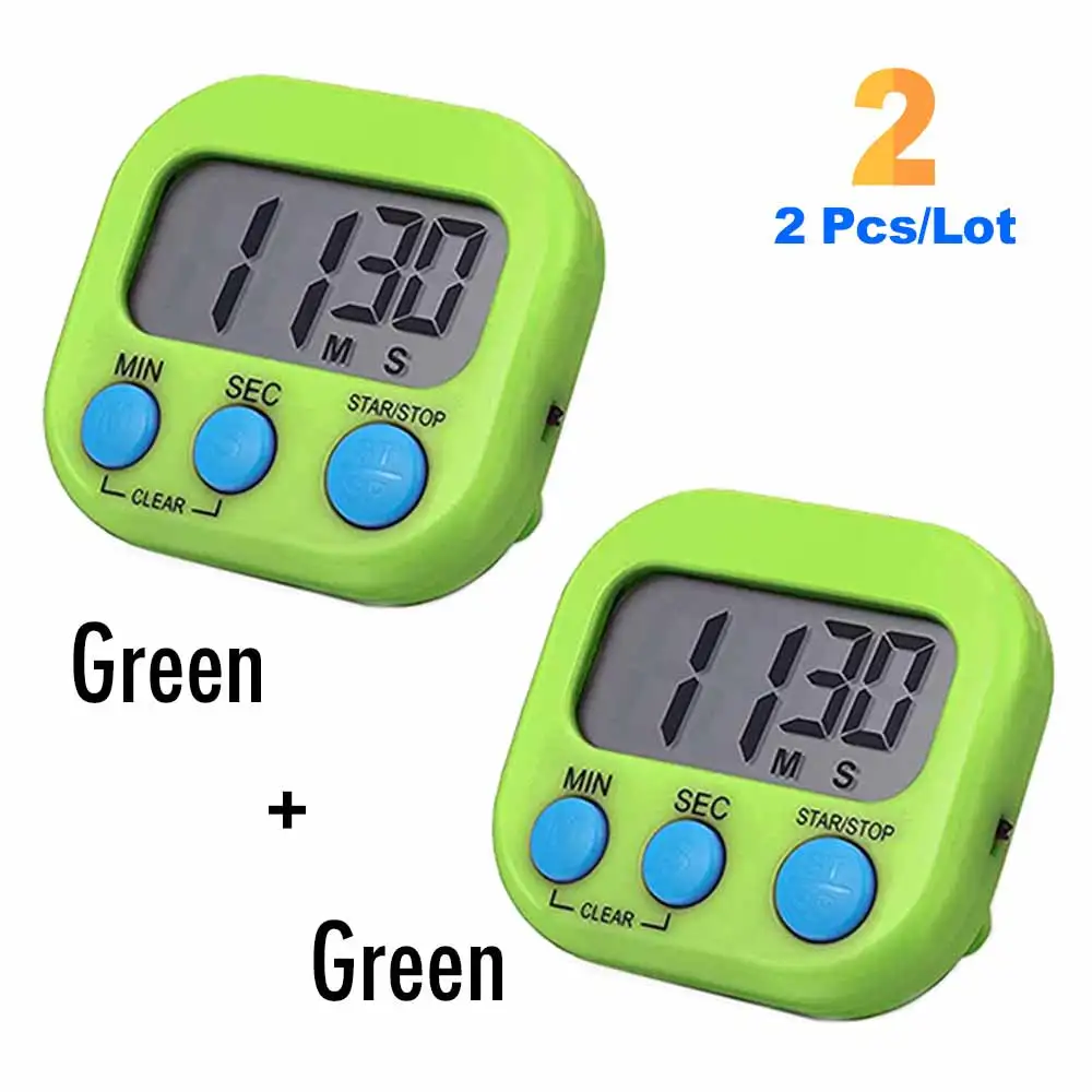 Timer Green 2PCS