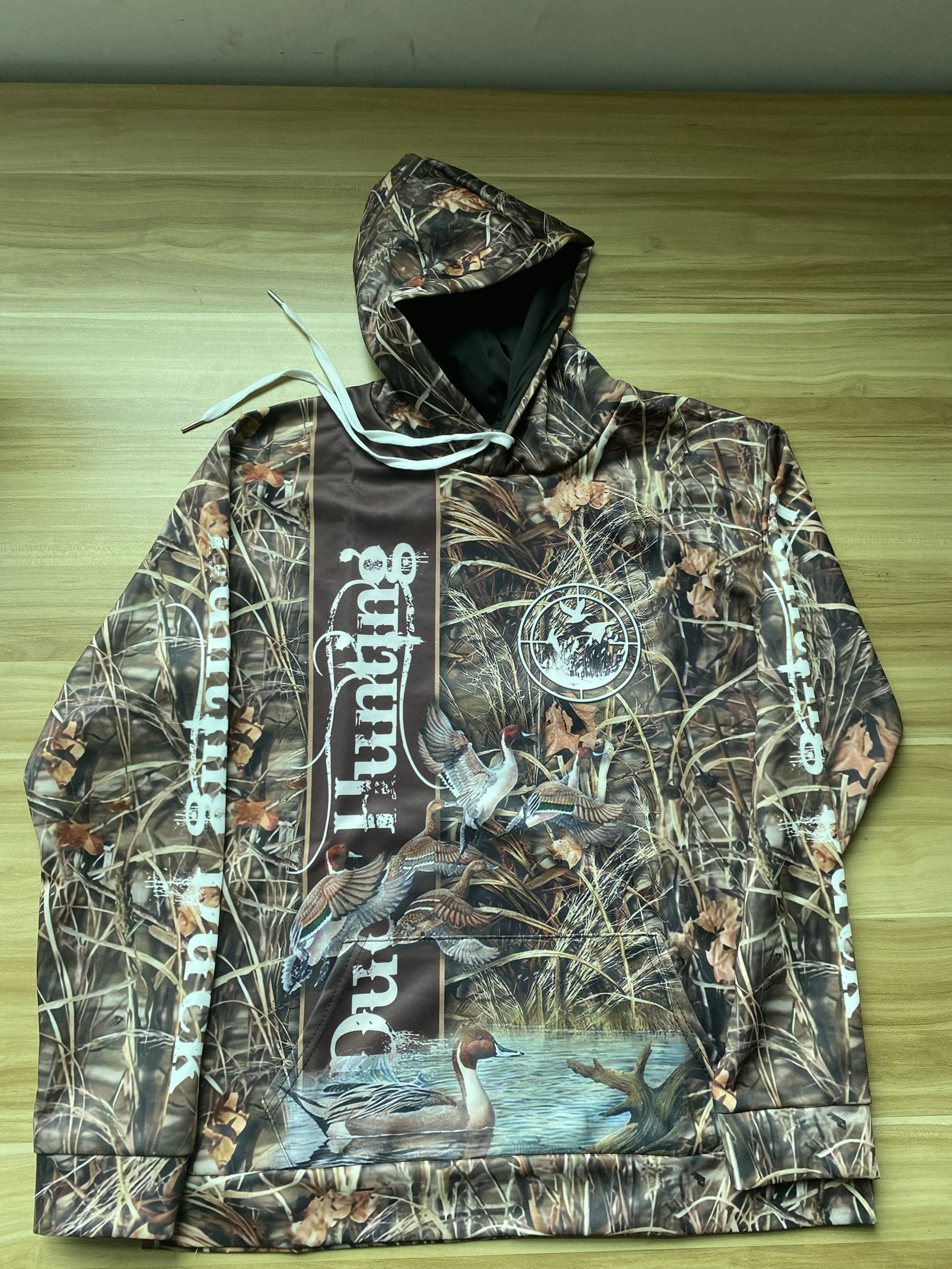 Cheap Spring Autumn 3D Fishing Print Casual Couple Hoodies Outfits