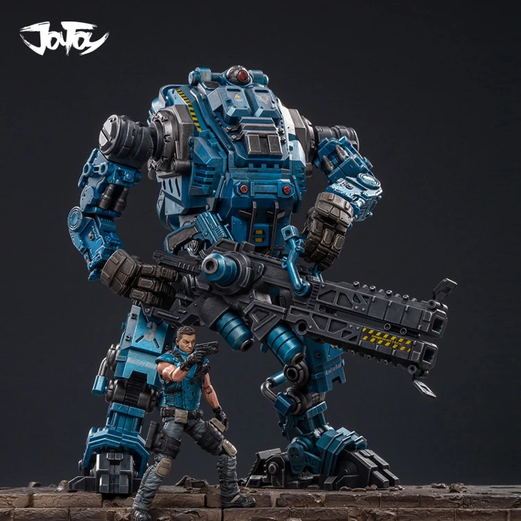 

In Stock 1/18 JOYTOY 24cm Blue Freeman Machine Armor Robot Model & Driver Action Figure (only one)