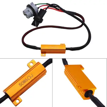 

Car Resistor Decoder Auto 2Pcs Headlights Fog lights Turn signals Parts Accessories