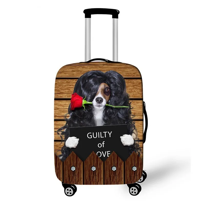 

18-32 Inch Animal Travel Suitcase Cover 3D Printed Elastic Luggage Protective Cover Anti-dust Trolley Case Travel Accessory
