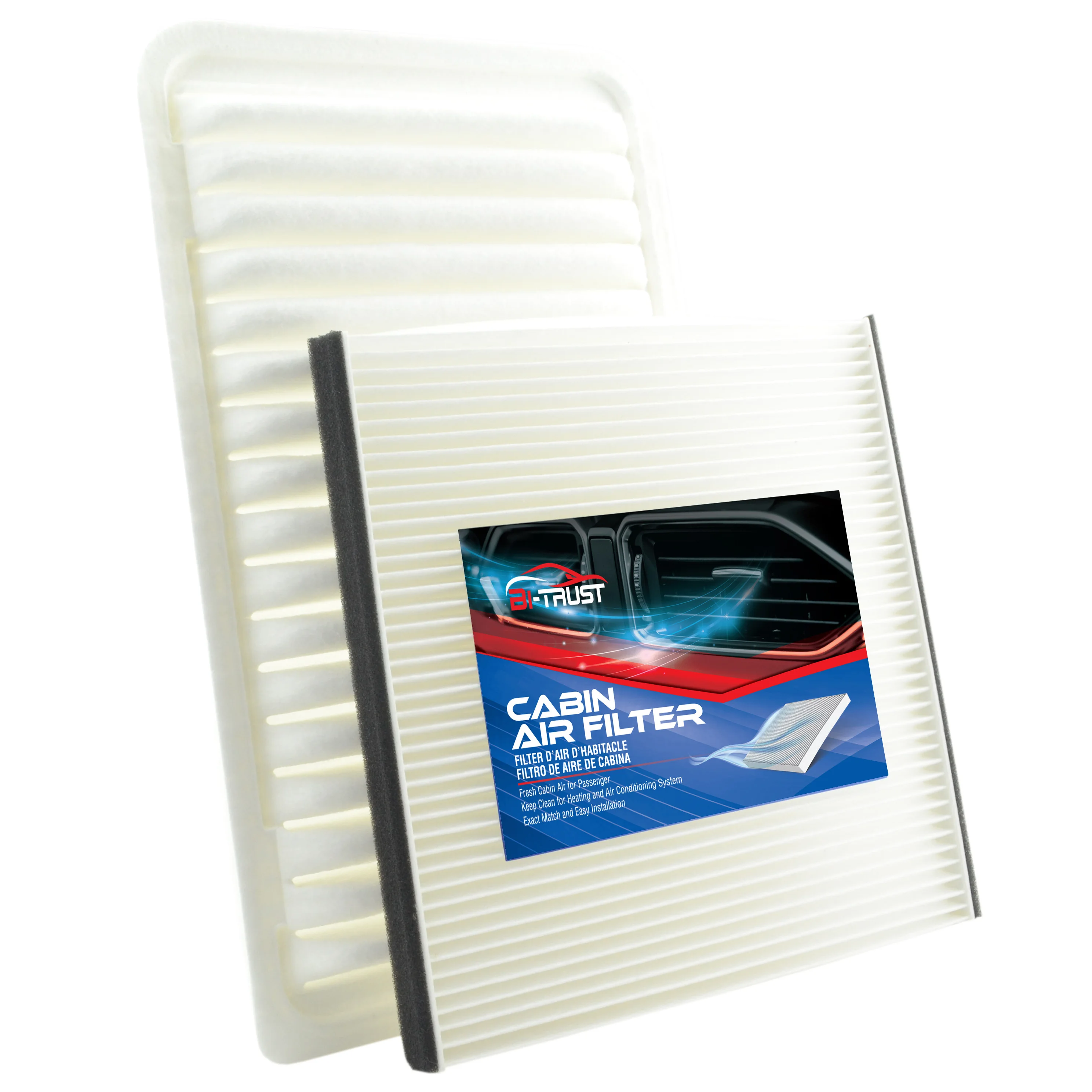 

Bi-Trust Engine & Cabin Air Filter for Toyota Camry 2002-2006 V6 3.0L/Toyota Solara 2004-2008 L4 2.4L