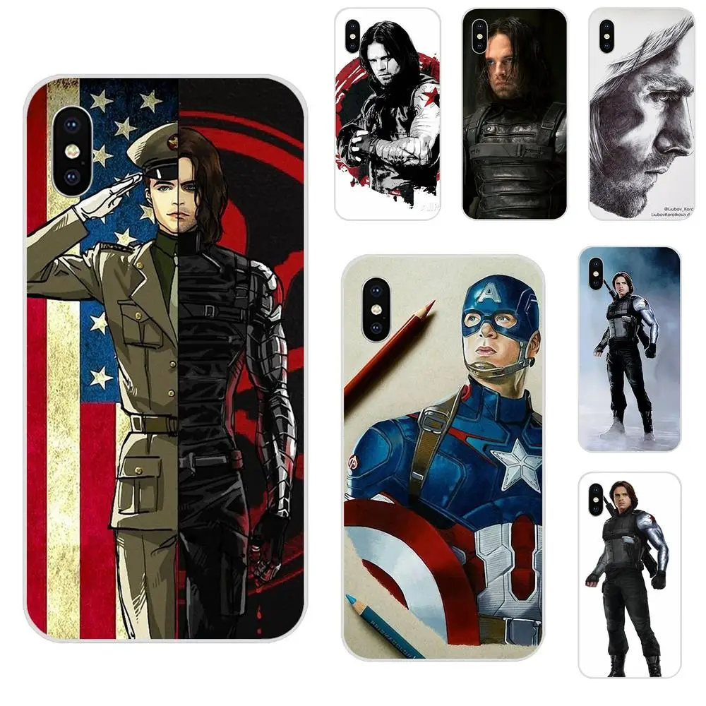 

Captain America Civil War Winter Soldier Bucky For Huawei Honor Mate 7 7A 8 9 10 20 V8 V9 V10 G Lite Play Mini Pro P Smart