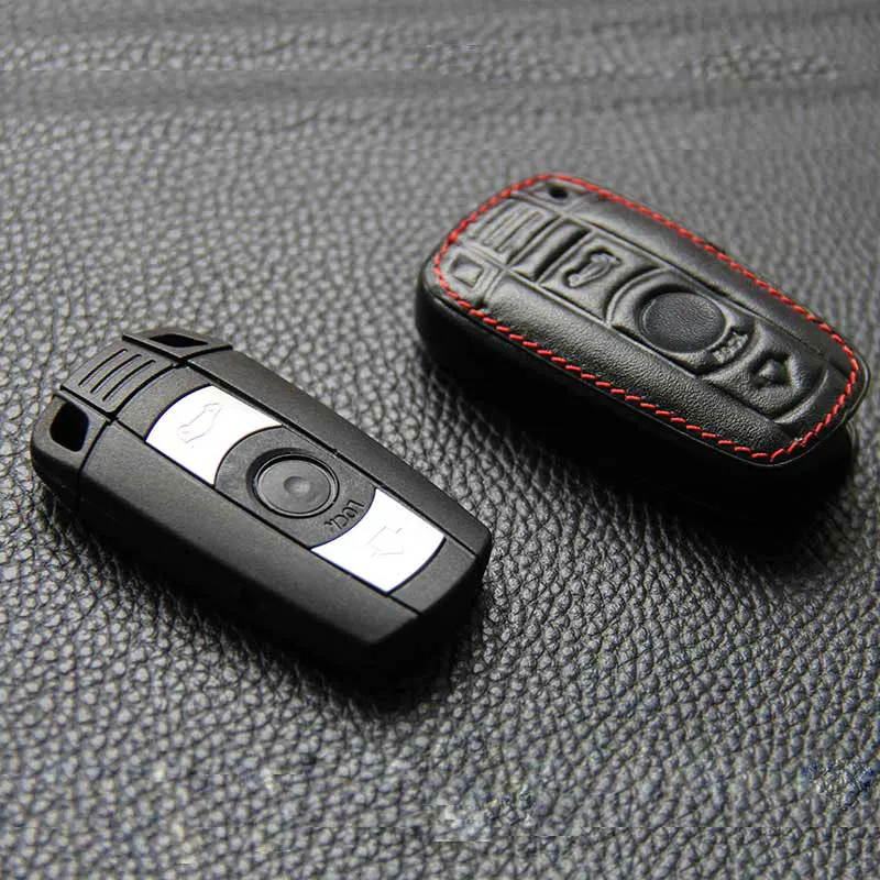 Кожаный чехол для ключей Icecare Bmw E30 X1 X3 X5 X6 320 525 E34 E36 кожаный с цепочкой