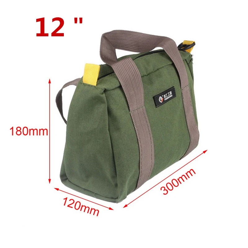 12 inch 1pc 1 шт., мужские ручные сумки для инструментов, Большая вместительная переносная сумка для инструментов, аппаратные отвертки, чехол, Ремонтный комплект, водонепроницаемые сумки - Цвет: 12 inch 1pc