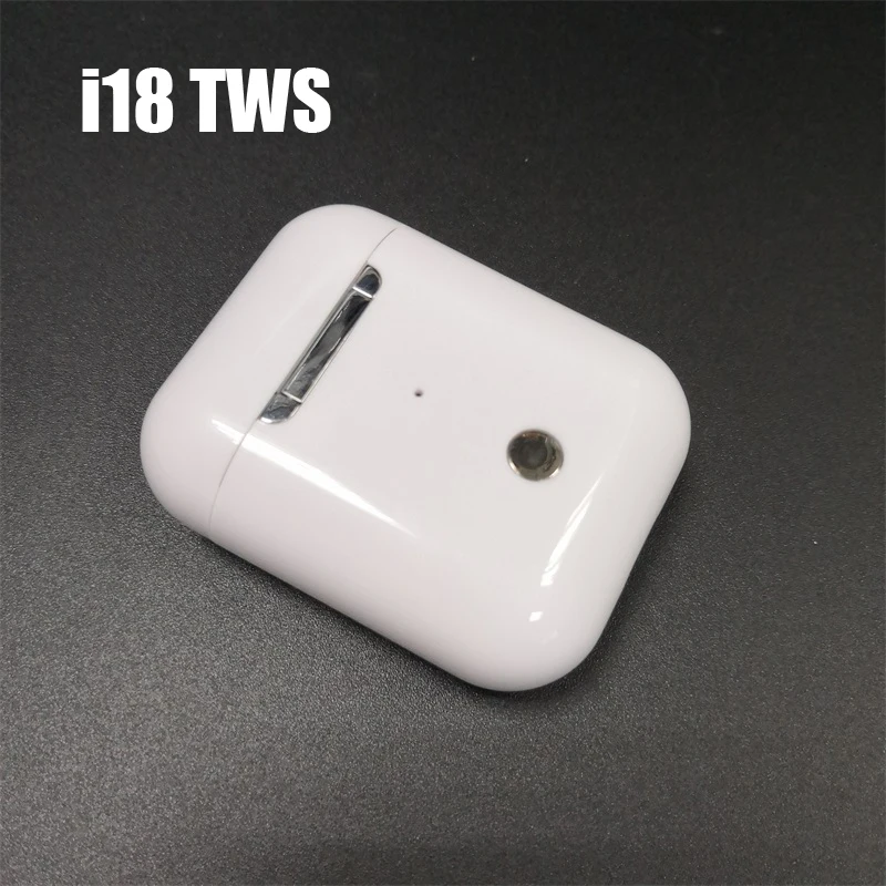 i18 TWS Earphpnes Touch Mini Bluetooth 5,0 беспроводная гарнитура Pk i9s i50 i51 i52 1: 1 Реплика для iOS android PK i22 i500 - Цвет: Белый