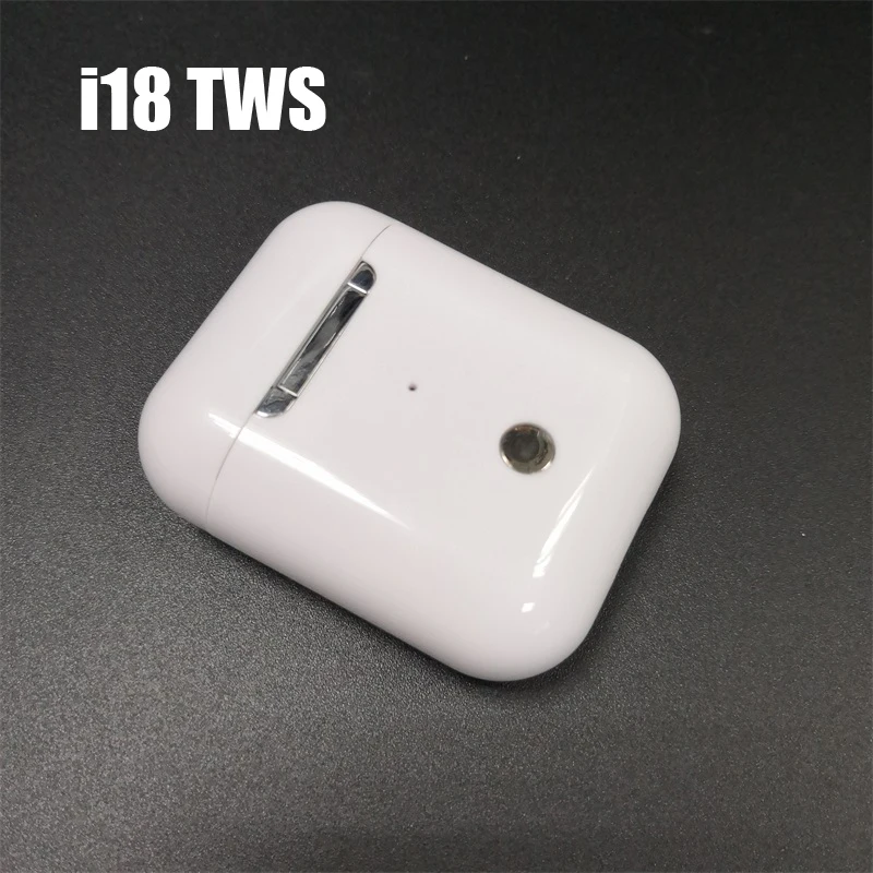 Белый i18 TWS Earphpnes Touch Mini Bluetooth 5,0 беспроводная гарнитура Pk i9s i50 i51 i52 1: 1 Реплика для iOS android PK i22 i500 - Цвет: Белый
