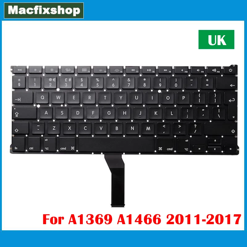 

Клавиатура A1369 A1466 с английской раскладкой для Macbook Air, клавиатура A1466 A1369 с подсветкой 13,3 2011 2012 2013 2014 2015 2016