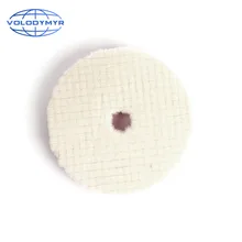 Полировальный коврик для полировки автомобиля аксессуары для автомобиля 6 дюймов сетка полоса шерсть Рабочая поверхность с 5 дюймов крюк и петля